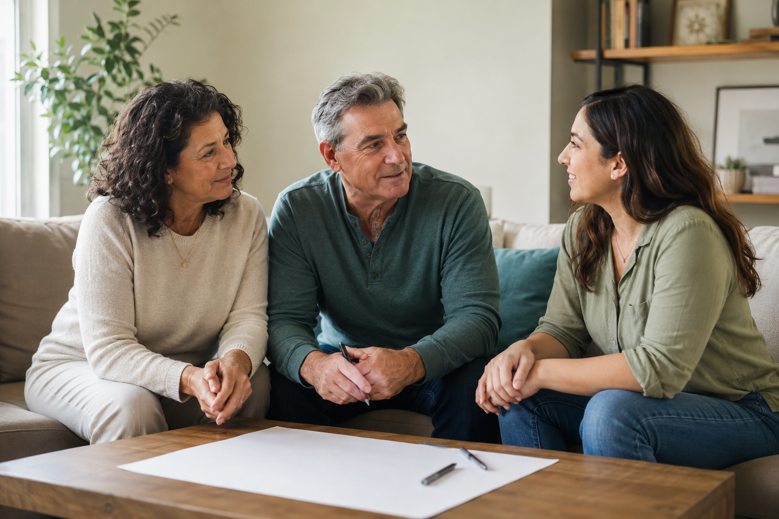 What rules should adult children follow? Parents and an adult daughter discuss respectful household expectations.